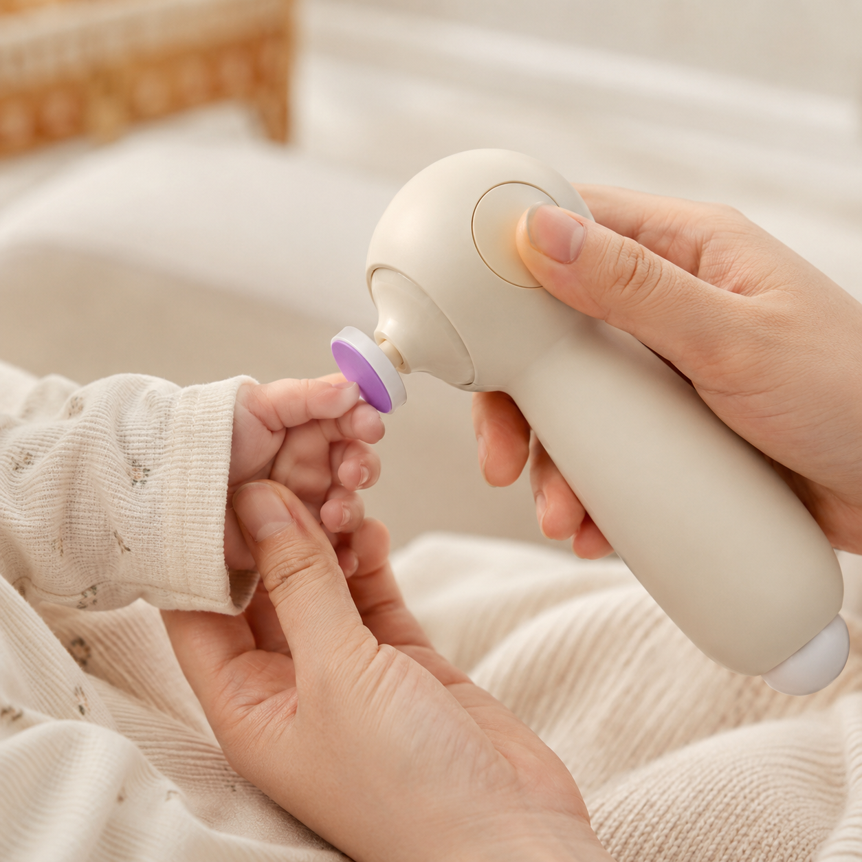 Lima Eléctrica para Uñas de Bebé – Recargable